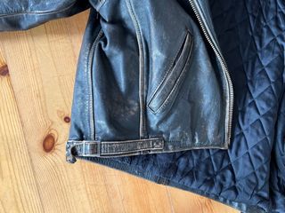 Chaqueta Piel Aviador Moto Unisex diseño años 90