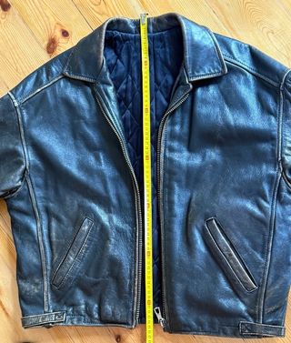 Chaqueta Piel Aviador Moto Unisex diseño años 90