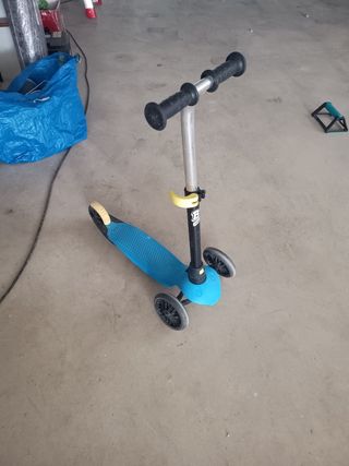 Patinete infantil 3 ruedas azul