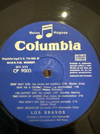 LP vinilo Los Bravos Trapped