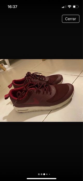 Zapatillas Nike Thea granate talla 37.5