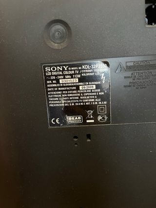 Televisor Sony Bravia 32 Negro