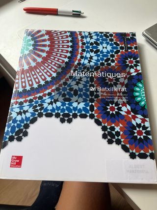 LA - Matematiques 2 Batxillerat. Llibre alumne.