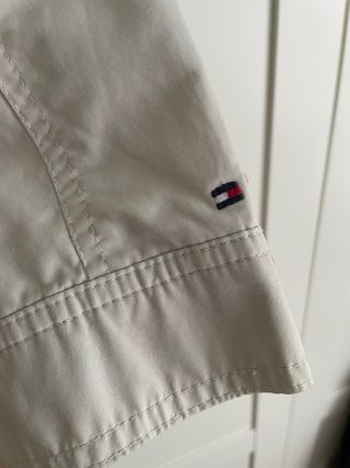 Gabardina beige mujer