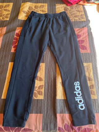 Pantalón chándal Adidas niño negro