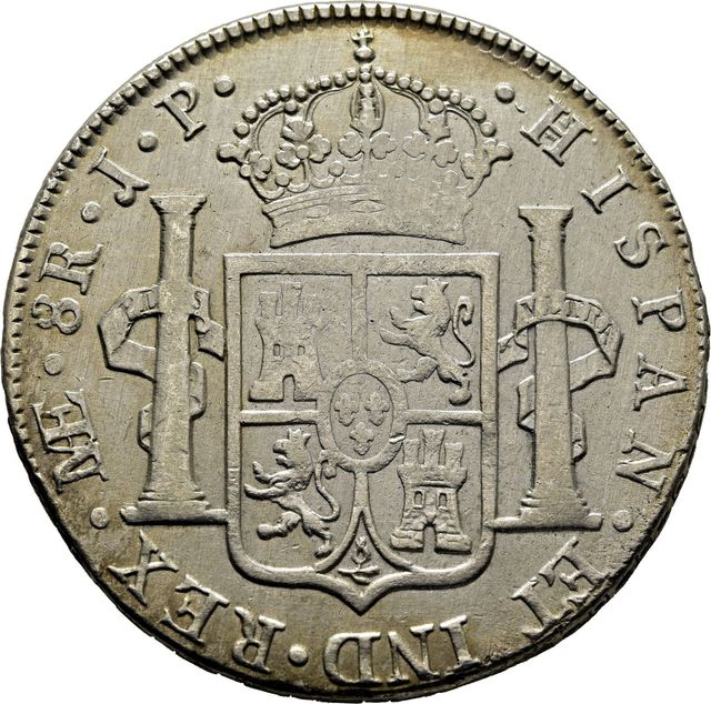 8 REALES  PLATA FERNANDO VII 1817, LIMA.