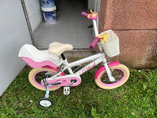 Bicicletta per bambini Mitical rosa e bianca