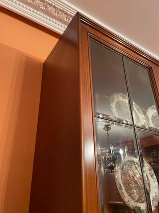 Vitrina de madera y cristal
