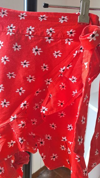 Falda pantalón estampada floral