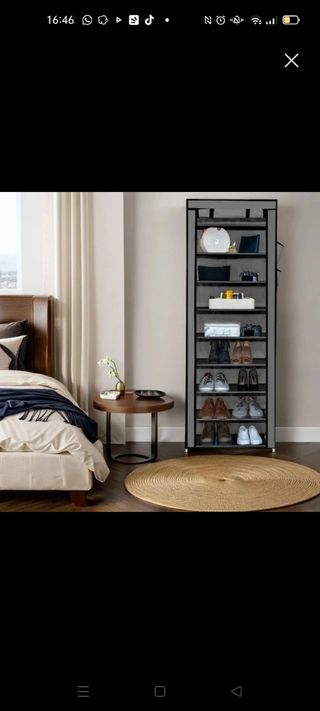 Scarpiera in tessuto 10 ripiani