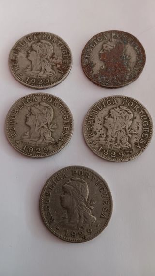 5 Moedas 50 Centavos Portugal 1929