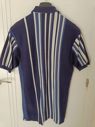 Polo Lacoste Vintage Rayas Azul