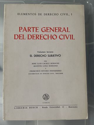 Elementos de derecho civil Parte general del de...
