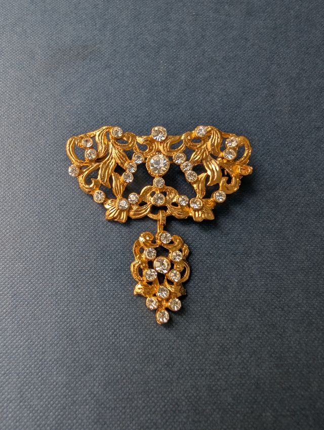 Broche Fallera Niña Dorado