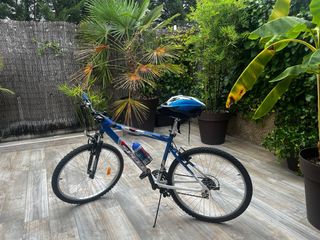 Bicicleta deportiva azul