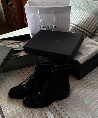 Stivali neri Prada 