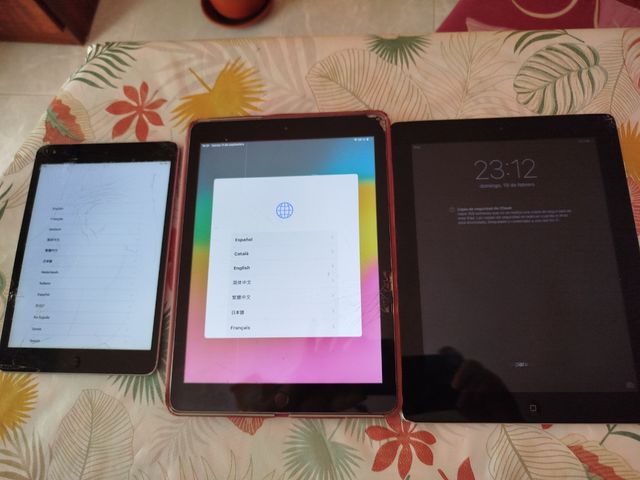 Lote 3 iPads Apple funcionando