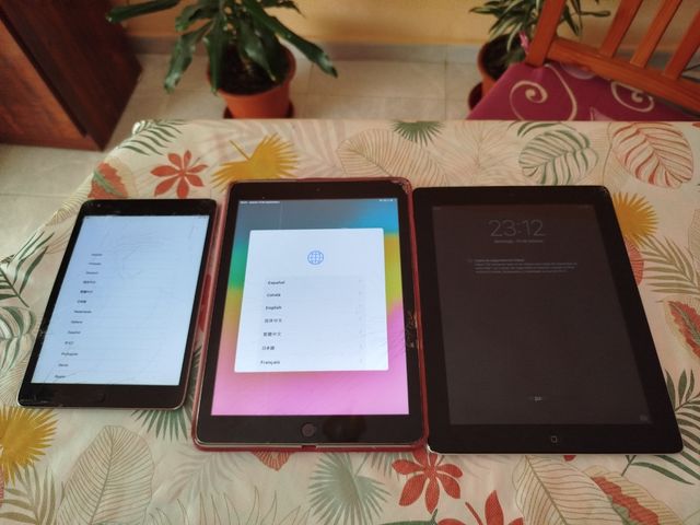 Lote 3 iPads Apple funcionando