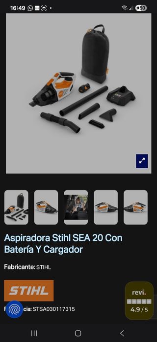 Aspirador de coche Stihl