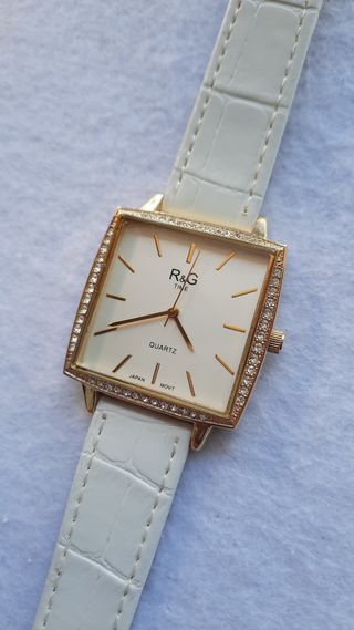 Orologio R&G TIME Quarzo Donna Oro Bianco