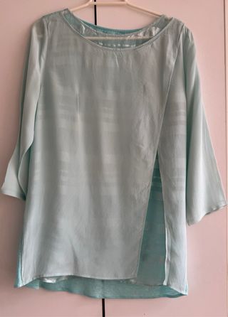Camisa Massimo Dutti azul celeste talla M