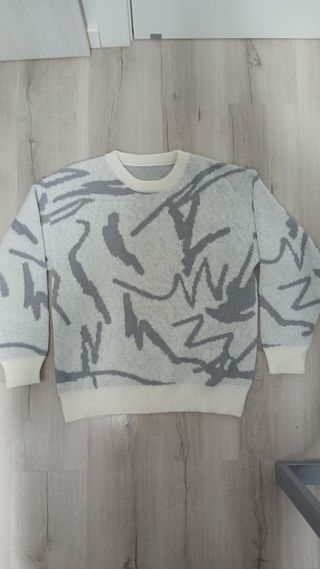 Jersey de lana con estampado abstracto