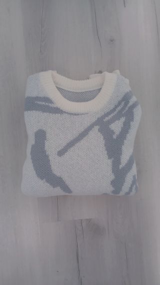 Jersey de lana con estampado abstracto