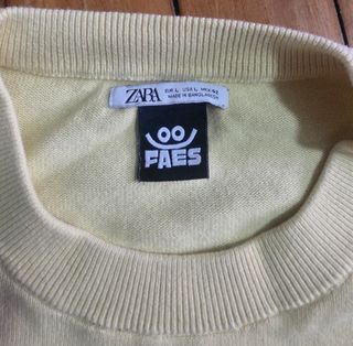 Jersey Zara Amarillo Talla L