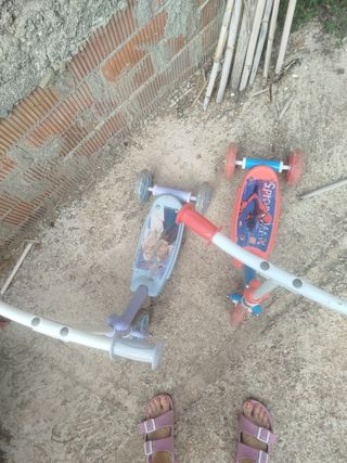 Patinete 3 Ruedas Frozen o Spiderman