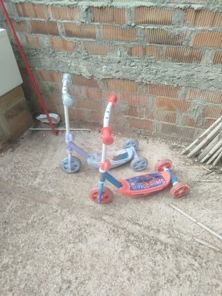 Patinete 3 Ruedas Frozen o Spiderman