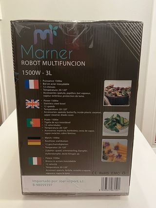 Robot Cocina Marner Multifunción 1500W 3L