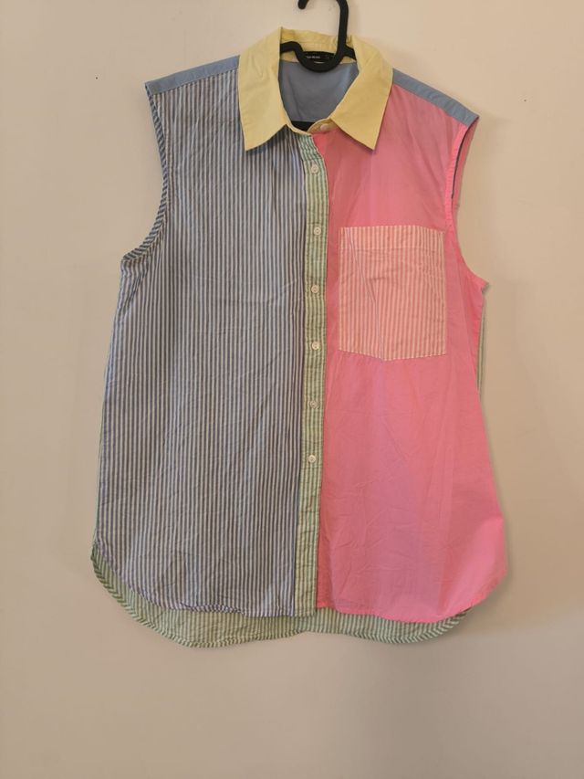 Camisa sin mangas multicolor Stradivarius Talla M