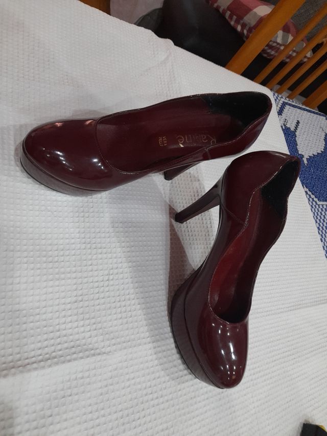 Scarpe Raffiné Bordeaux Tacco 10cm Tg 37