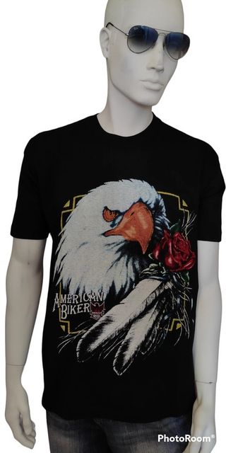 American Biker T Shirt Vintage 90s Harley Davidson