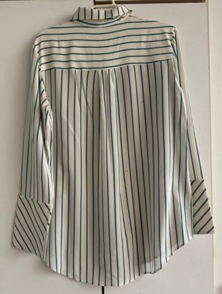 Camisa Massimo Dutti rayas verde Talla M