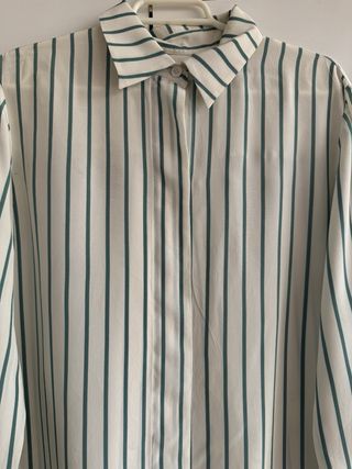 Camisa Massimo Dutti rayas verde Talla M
