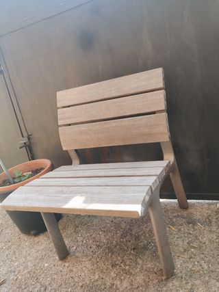 Silla Santa & Cole exterior madera