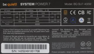 Fuente Alimentación PC 400W Be Quiet!