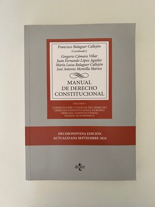 Manual de Derecho Constitucional: Vol. I: Const...