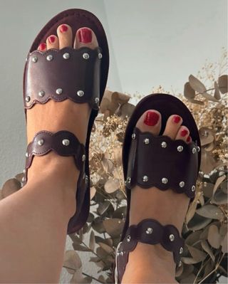 Sandalias Zara Tachuelas Talla 39
