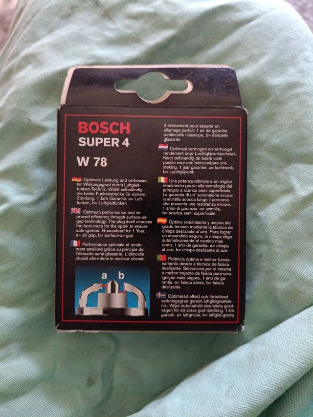 Candele Bosch Super 4 W 78 (4 pezzi)