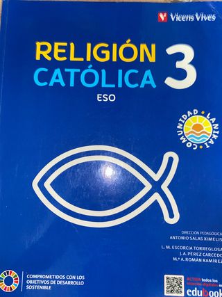 Libro Religión Católica 3 ESO Vicens Vives