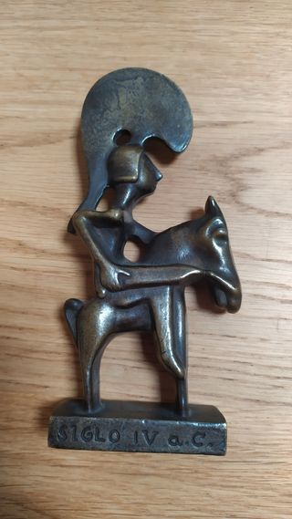 Escultura de Bronce Arte Ibero. Guerrero Ibero.