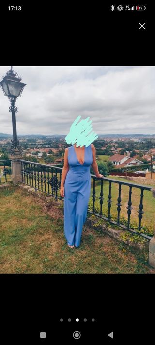 Mono azul de fiesta talla L