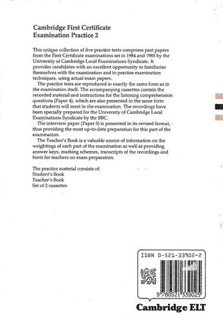 Cambridge First Certificate Examination Practic...