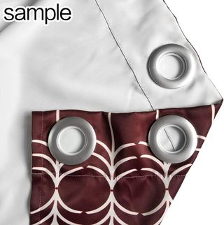 Cortina Opaca YISUMEI Marrón y Blanco