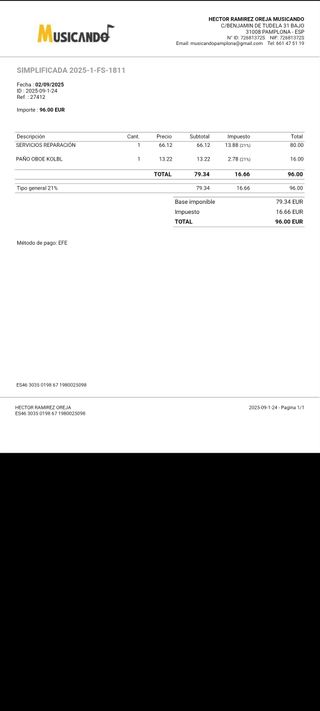 Oboe estudiante CABART PARIS