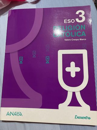 Libro de Religión católica de 3° ESO