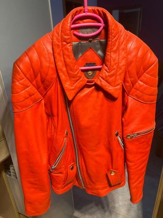 Chaqueta de cuero Liberty roja