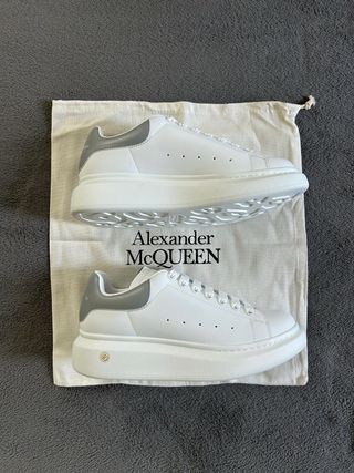 Scarpe Alexander McQueen Bianche Argento